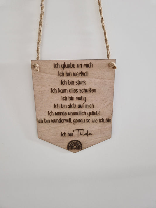 Mutmacher Holzwimpel