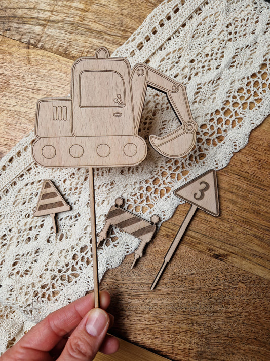 Cake Topper - Baustelle